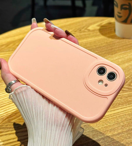 Callyue iPhone 16 6.1 TPU Case Circular Edges Camera Protection Black
