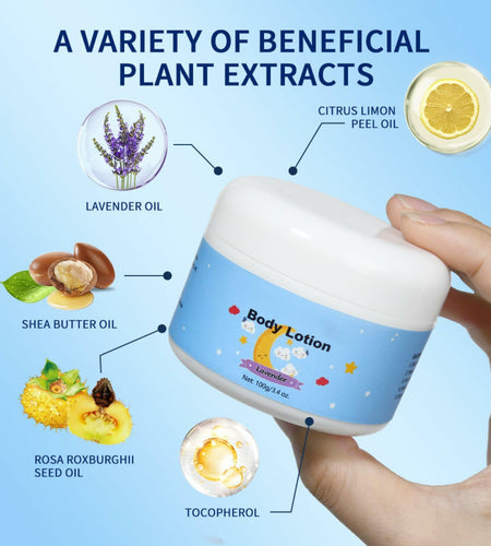 Night Moisturizer Face & Body Hydrating Cream with Lavender Scent