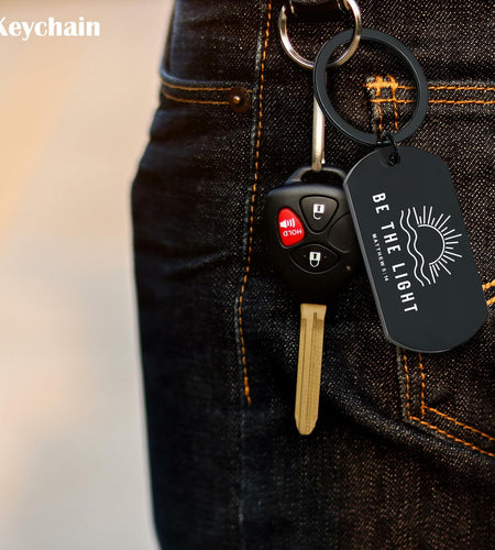 NATSUNO Christian Jesus Bible Verse Keychain Religious Gift for Women Men
