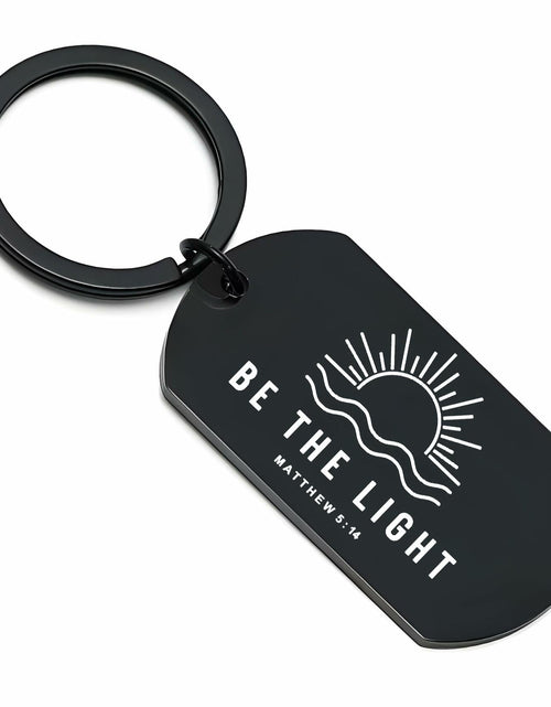 Load image into Gallery viewer, NATSUNO Christian Jesus Bible Verse Keychain Religious Gift for Women Men
