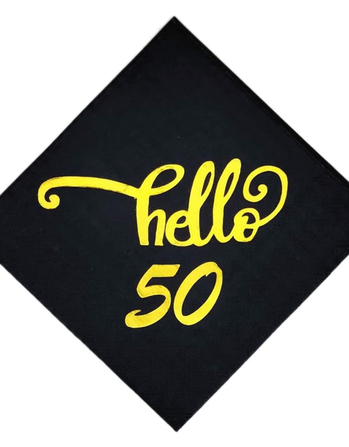 Load image into Gallery viewer, ZJTMJN 40pcs Silver Cheers to 50 Years 50th Birthday Cocktail Napkins
