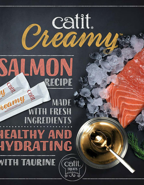 Load image into Gallery viewer, BestBy06/25 Catit Creamy Lickable Cat Treat Salmon 5-Pack Hydrating Healthy
