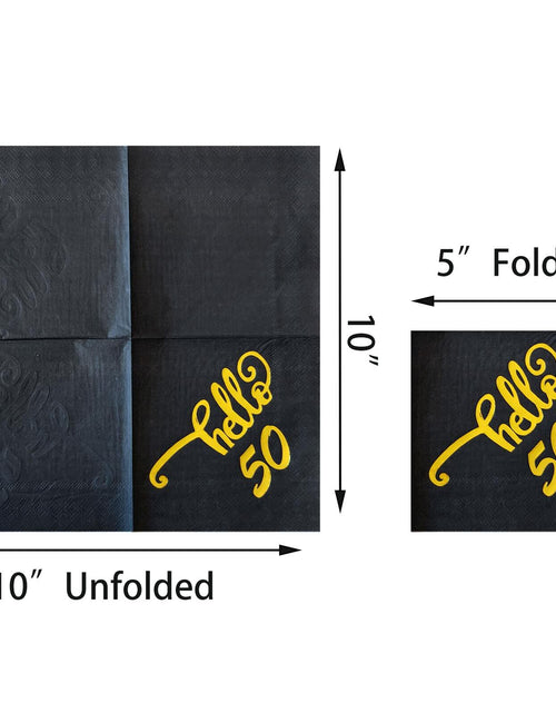 Load image into Gallery viewer, ZJTMJN 40pcs Silver Cheers to 50 Years 50th Birthday Cocktail Napkins
