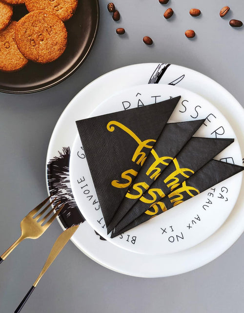 Load image into Gallery viewer, ZJTMJN 40pcs Silver Cheers to 50 Years 50th Birthday Cocktail Napkins
