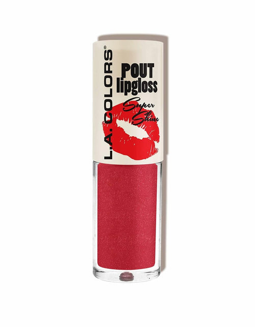 Load image into Gallery viewer, L.A. COLORS Pout Shiny Lipgloss French Kiss CLG647 .12 oz
