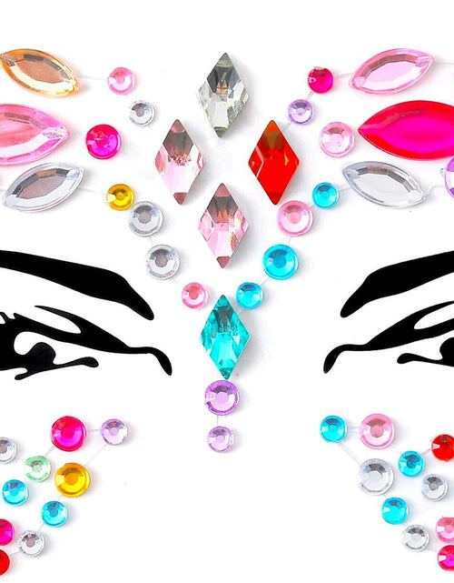 Load image into Gallery viewer, FACEGEM LONDON Face Gems Adhesive Glitter Tattoo Stickers 21 PCS
