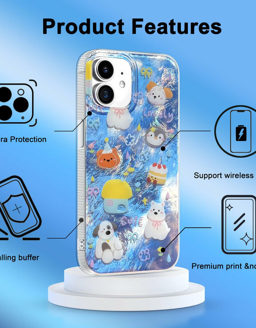 Load image into Gallery viewer, buccilly iPhone 12/12 Pro TPU Shockproof Case Azure Slim Soft Cover
