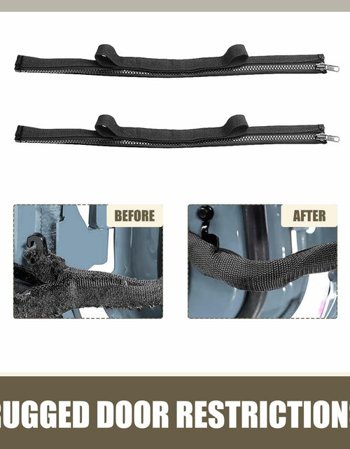 Load image into Gallery viewer, dawfall Automotive Door Restriction Straps 0.74x15.35 Black 2 PCS
