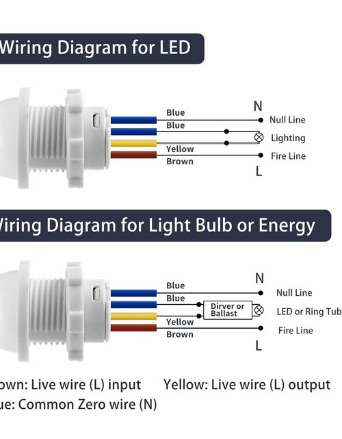Load image into Gallery viewer, 3 Pack Motion Sensor Switch PIR Smart Detection 85-265V 40W Ceiling Wall Mount
