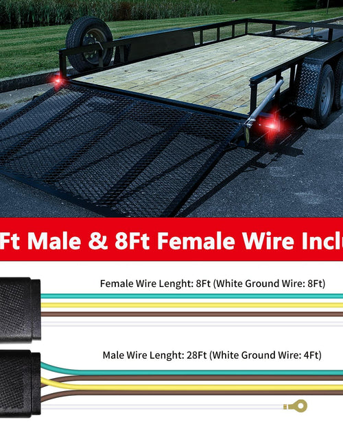 Load image into Gallery viewer, Serlainxin Trailer Wiring Harness Kit 36ft 4-Wire 4-Pin Connector Complete
