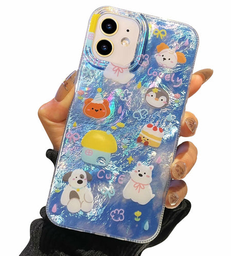 buccilly iPhone 12/12 Pro TPU Shockproof Case Azure Slim Soft Cover