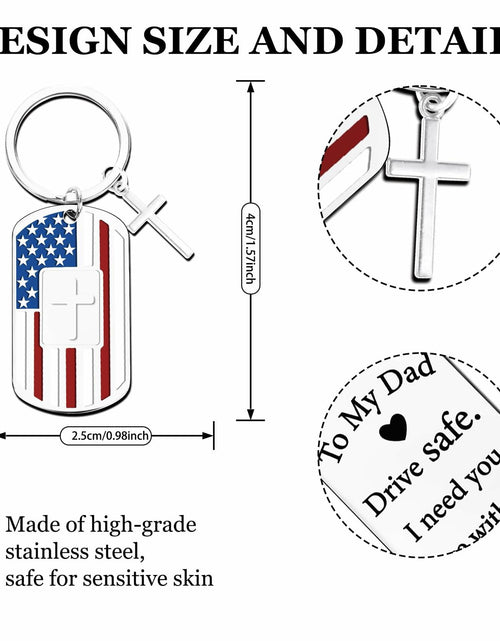 Load image into Gallery viewer, Zaamwoyy Dad Gifts Keychain from Daughter Son Birthday Christmas Gift
