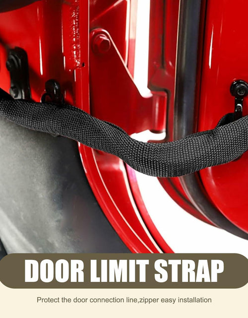 Load image into Gallery viewer, dawfall Automotive Door Restriction Straps 0.74x15.35 Black 2 PCS
