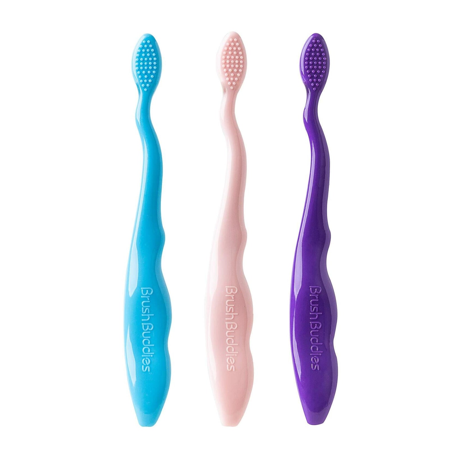 Brush Buddies Barbie Kids Toothbrush 3 Pack Soft Bristle Multi-Colored