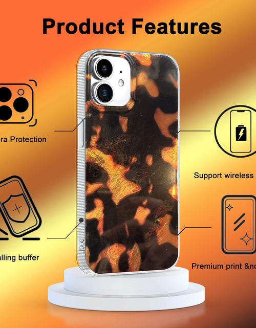 Load image into Gallery viewer, buccilly iPhone 12/12 Pro TPU Shockproof Case Brown Tortoise Shell
