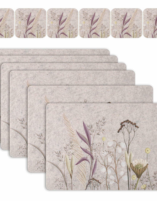 Load image into Gallery viewer, Casaido Table Placemats Set of 6 Heat Resistant Non Slip Green 17x12

