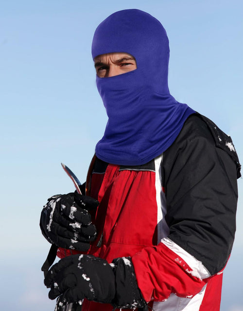 Load image into Gallery viewer, Ski Mask Balaclava Full Face Windproof 3 Pieces Size Medium White, Blue, Black
