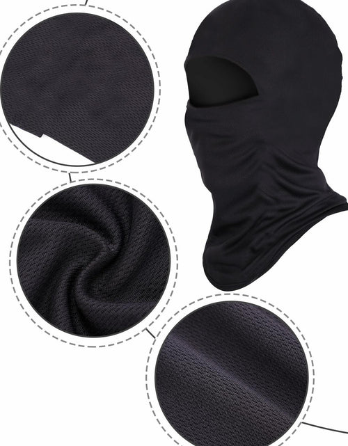 Load image into Gallery viewer, Ski Mask Balaclava Full Face Windproof 3 Pieces Size Medium White, Blue, Black
