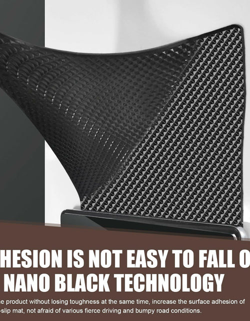 Load image into Gallery viewer, dawfall Car Anti Slip Pad 10.63x5.90in Black Washable Grid Pattern 2 PCS
