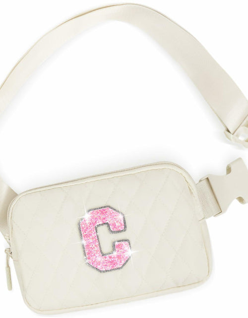 Load image into Gallery viewer, Uygafly Crossbody Belt Bag Fanny Pack Purse Girls Black - Letter J

