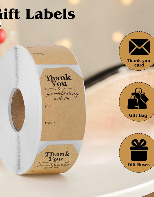 Load image into Gallery viewer, 600 PCS Christmas Gift Tag Stickers 1.18x2in Self-Adhesive Labels
