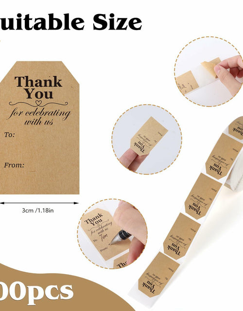 Load image into Gallery viewer, 600 PCS Christmas Gift Tag Stickers 1.18x2in Self-Adhesive Labels
