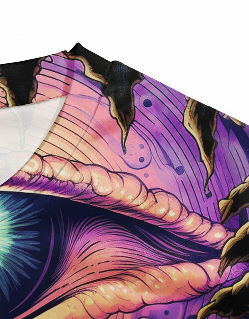 Load image into Gallery viewer, Girren Men's Psychedelic Eyes Graphic T-Shirt Black 2XL Size 2XL
