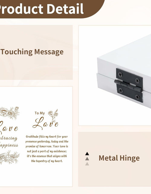 Load image into Gallery viewer, NUPTIO White Wood 4x6 Picture Frame Wedding Anniversary Bridal Gift
