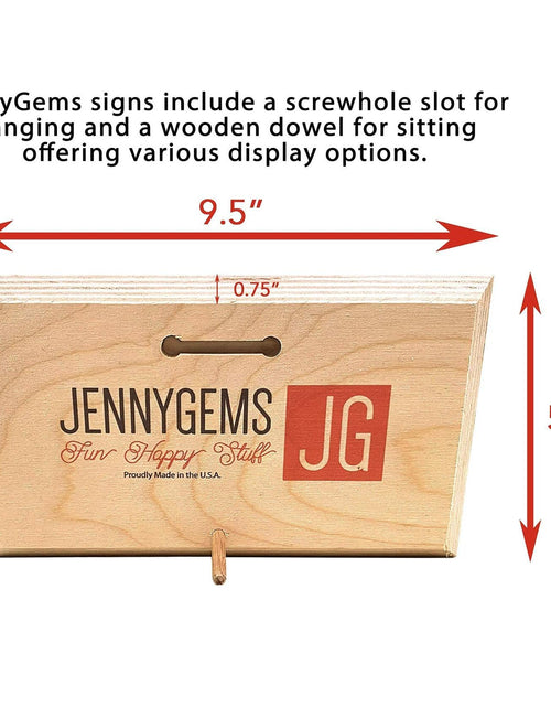 Load image into Gallery viewer, JennyGems Halloween Wooden Sign Indoor Decor Bats Pumpkin Made in USA
