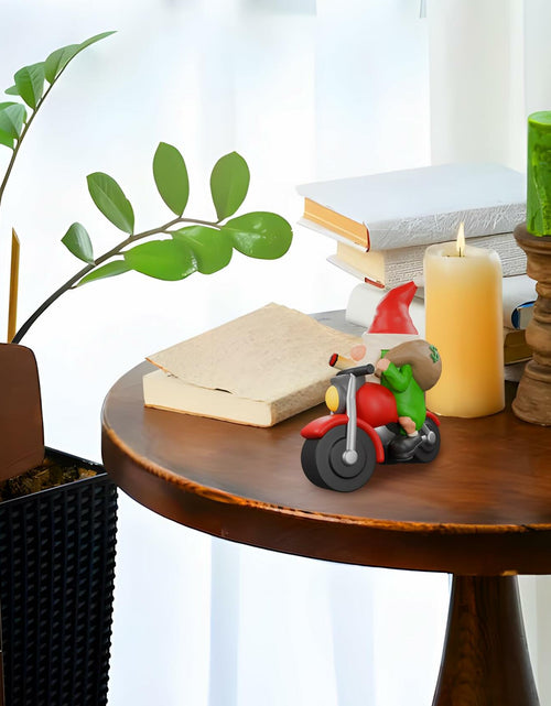 Load image into Gallery viewer, NANAOUS Biker Gnomes Motorcycle Statue 3.9in Funny Garden Decor Resin Figurine
