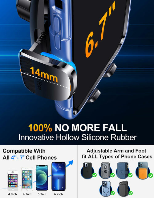 Load image into Gallery viewer, CINDRO Car Phone Holder Flexible Arm Universal 6.2in for iPhone Android
