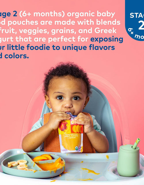 Load image into Gallery viewer, BestBy01/25 Stage 2 Organic Baby Food Banana and Pumpkin 4 oz Pouch Pack of 4

