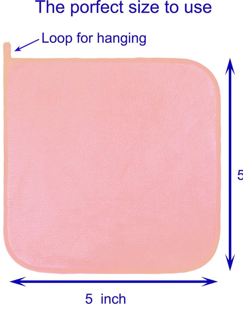 Load image into Gallery viewer, Extra Thick Reusable Microfiber Makeup Remover Cloths 10 Pack Pink Gift Box
