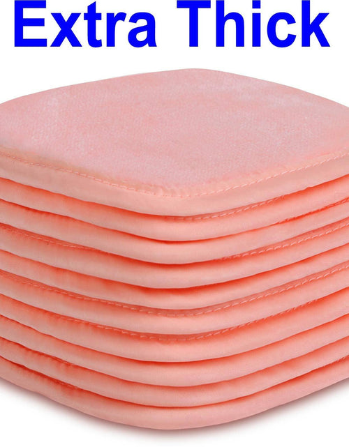 Load image into Gallery viewer, Extra Thick Reusable Microfiber Makeup Remover Cloths 10 Pack Pink Gift Box
