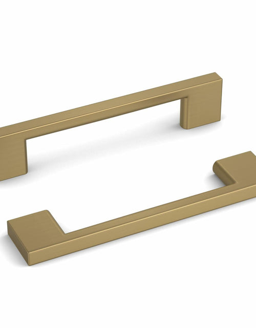 Load image into Gallery viewer, Haliwu 6 Pack Cabinet Handles 3-3/4 Inch Hole Center Champagne Bronze
