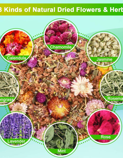 Load image into Gallery viewer, Fokzucyo Chicken Nesting Herbs 14oz Natural Premixed 8 Dried Flowers Herbs
