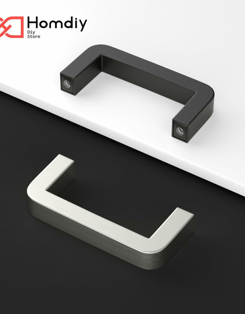 Load image into Gallery viewer, homdiy Stainless Steel Cabinet Pulls 6.25in Hole Center Silver 10Pack
