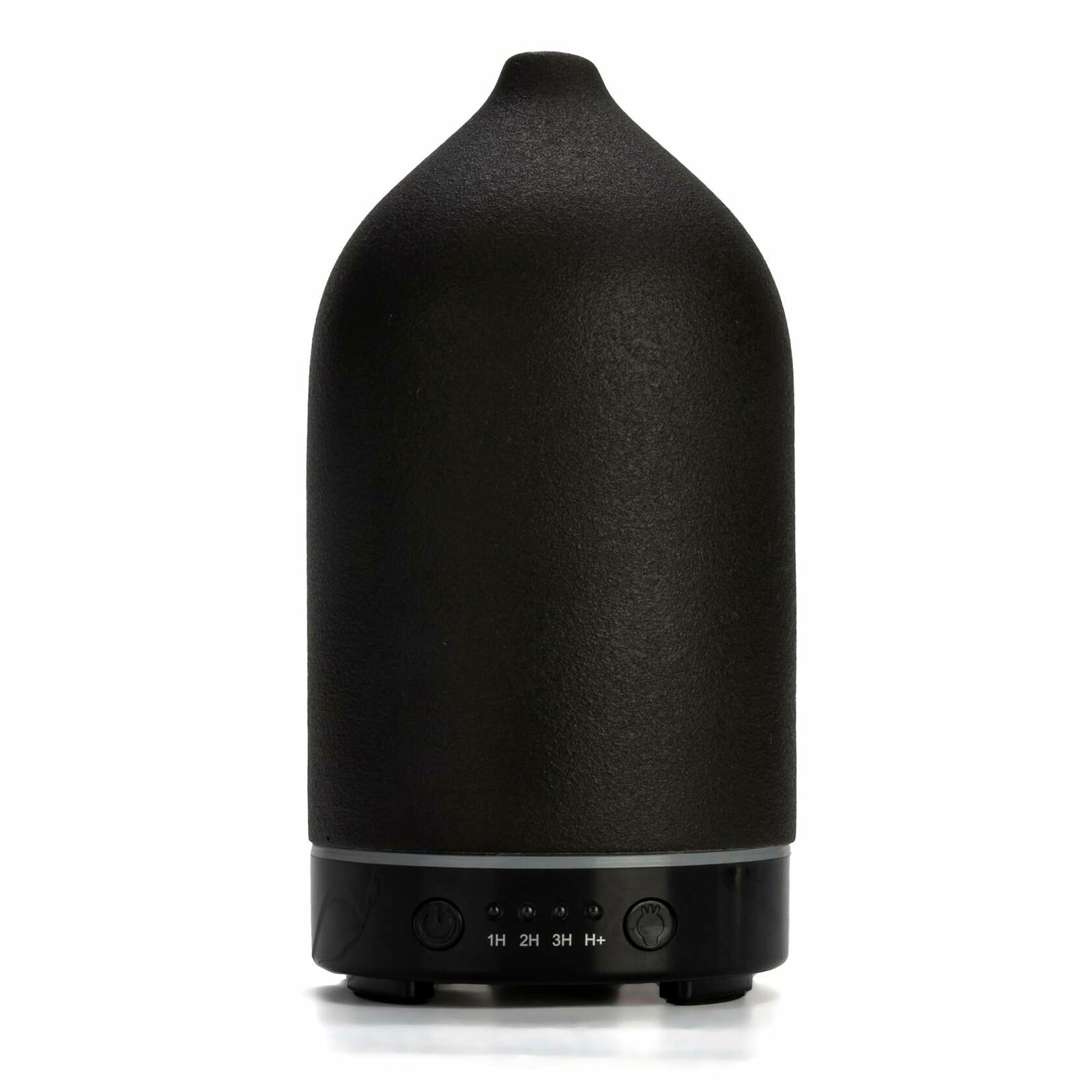 Ceramic Ultrasonic Oil Diffuser Wood Grain Black 100ML USB Adapter 7-Color LED