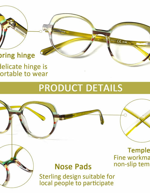 Load image into Gallery viewer, VisiWell Reading Glasses Women Blue Light Blocking 5 Pack 1.50 Mix Colors
