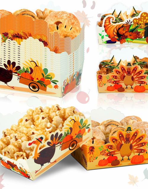 Load image into Gallery viewer, Thanksgiving Disposable Snack Bowls 24pcs Autumn Theme Party Supplies
