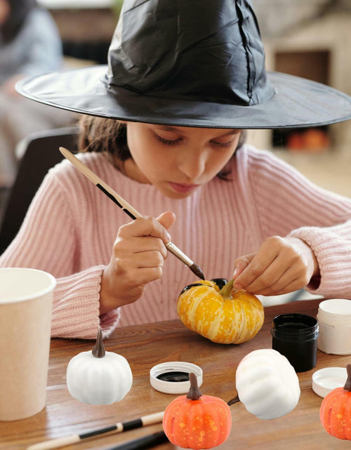 Load image into Gallery viewer, Reicyfang 24 Pcs Mini Artificial Pumpkin Decor Rustic Harvest Orange Set
