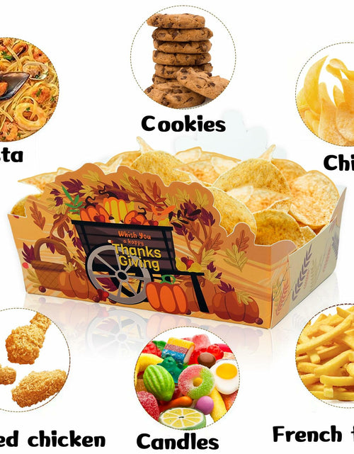 Load image into Gallery viewer, Thanksgiving Disposable Snack Bowls 24pcs Autumn Theme Party Supplies
