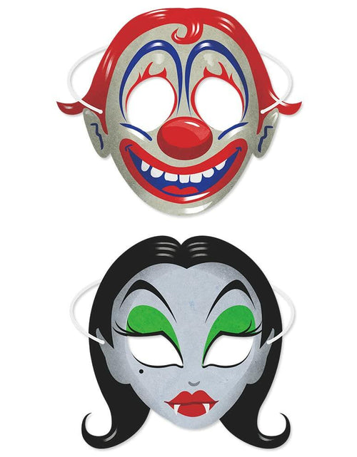 Load image into Gallery viewer, LHOAVWE Halloween Full Face Cosplay Masks 8 Pcs Party Costume Decor

