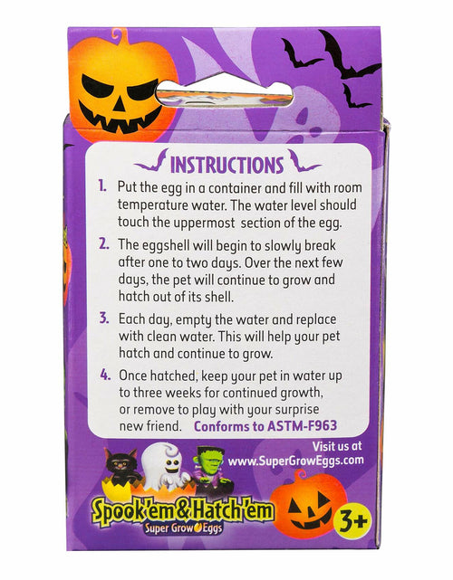 Load image into Gallery viewer, Halloween Super Grow Eggs Toy Surprise Characters Hatch Grow 1 Pack
