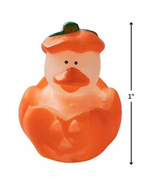 Load image into Gallery viewer, Fun Express Mini Glow-in-The-Dark Halloween Rubber Duckies 1" Pack of 12
