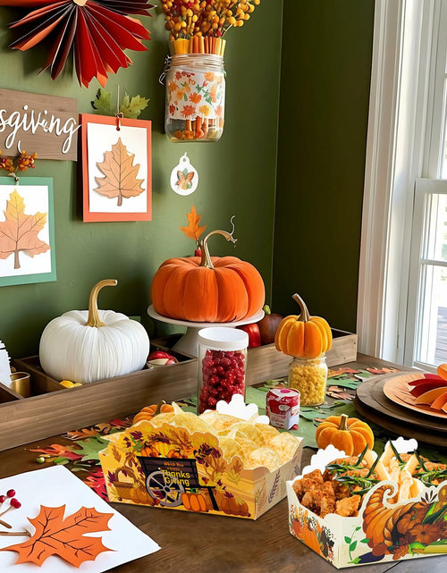 Load image into Gallery viewer, Thanksgiving Disposable Snack Bowls 24pcs Autumn Theme Party Supplies

