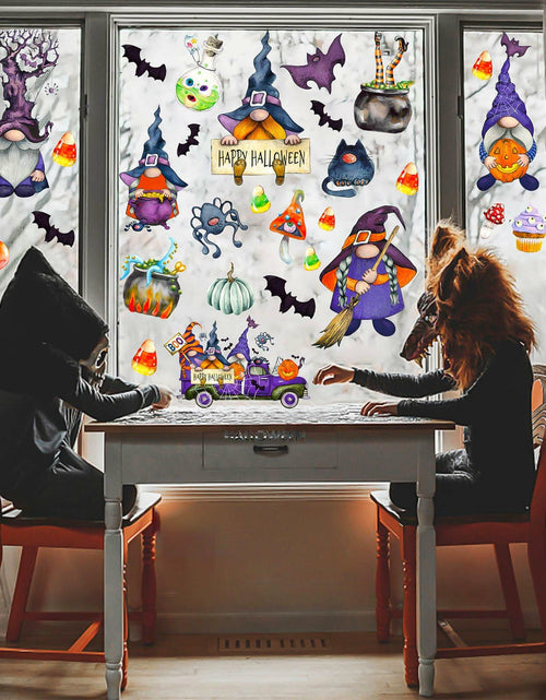 Load image into Gallery viewer, RUOKEXIN Halloween Window Stickers 101 Pcs Double-Sided Removable Decals
