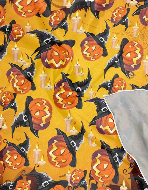 Load image into Gallery viewer, PMAIHNAS Women's Fashion Silk Halloween Pumpkin Satin Scarf 23.6x23.6
