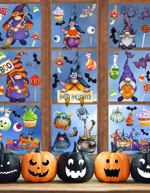 Load image into Gallery viewer, RUOKEXIN Halloween Window Stickers 101 Pcs Double-Sided Removable Decals
