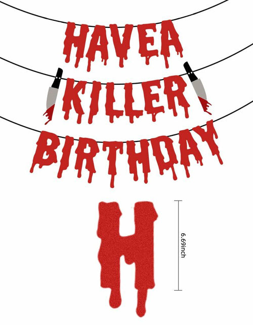 Load image into Gallery viewer, Quimoy Halloween Banner Decorations with 12 Pcs Bat Wall Stickers Party Decor

